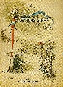 Carl Larsson titelbild till nodhjalpstidningen fran seinens strandl oil painting